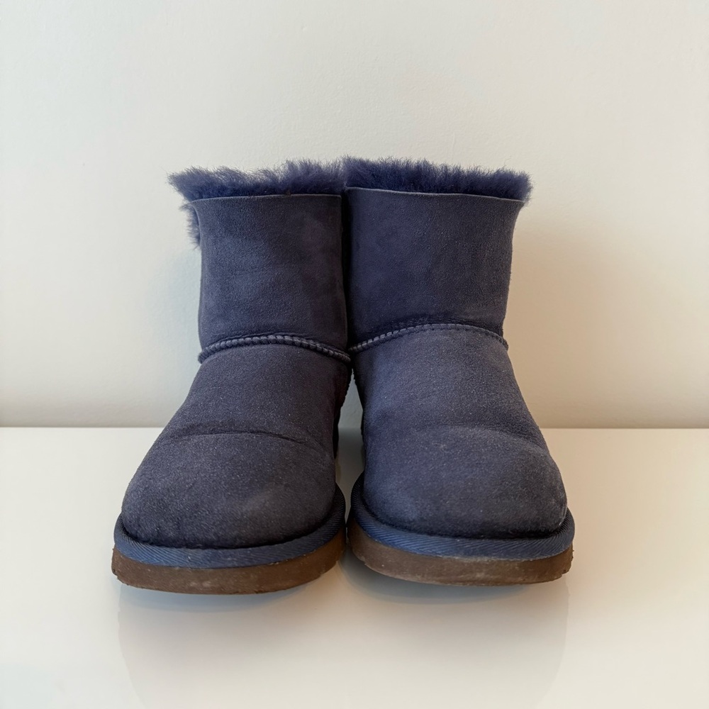 UGG Blue Suede Ankle Boots